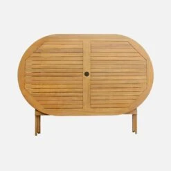 Table De Jardin Pliable Bois Ovale, 6 Chaises 17 Table De Jardin Pliable Bois Ovale, 6 Chaises -Sweeek ac150o6 18a4e419bd2661613bd7fe920a7198fd