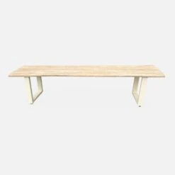 Banc 3 Places Acacia Brossé Clair, Structure Acier (lot De 2) Couleur : Ivoire 10 Banc 3 Places Acacia Brossé Clair, Structure Acier (lot De 2) Couleur : Ivoire -Sweeek ac180benchivose 7d7fcfde1a8152d8e0b6737a3ae508b0