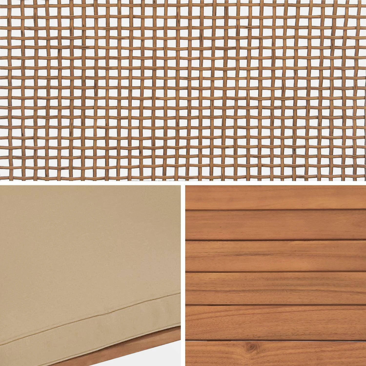 Salon De Jardin Bois Et Cannage 4 Places 11 Salon De Jardin Bois Et Cannage 4 Places – Image 9