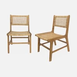 Chaise De Jardin En Cannage Et Bois (lot De 2) 9 Chaise De Jardin En Cannage Et Bois (lot De 2) -Sweeek accanchrx2 0cccea5c2913a2fee8ae3135acafa4b5