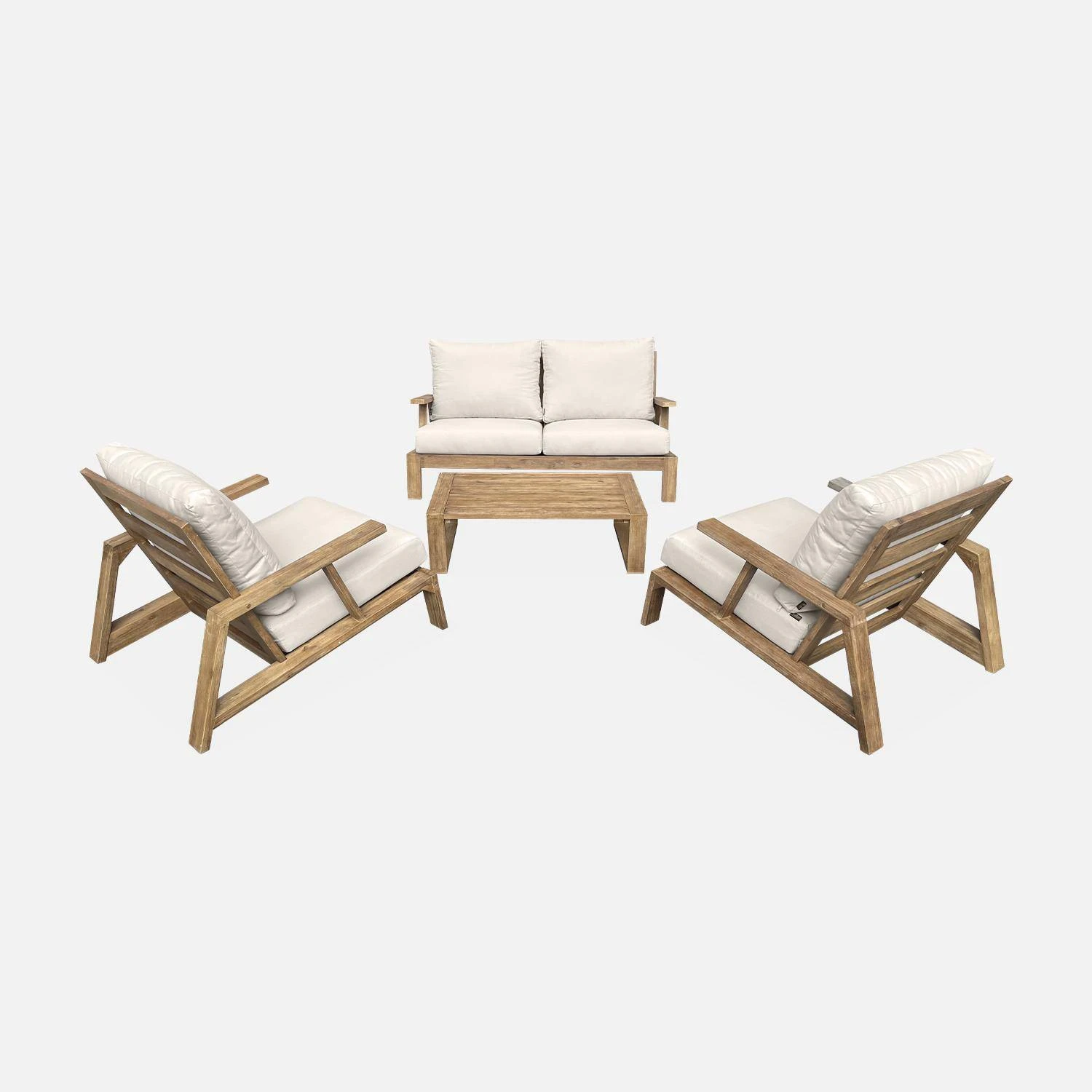 Salon De Jardin Bois 4 Places 5 Salon De Jardin Bois 4 Places – Image 3