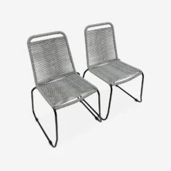 Ensemble De Jardin 220cm + 8 Chaises - BELEM Couleur : Gris / Gris Clair 10 Ensemble De Jardin 220cm + 8 Chaises - BELEM Couleur : Gris / Gris Clair -Sweeek acston220r8lgy 1677bef73a7f80a1b7ff84f30d6f6a57