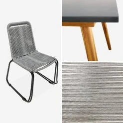 Ensemble De Jardin 220cm + 8 Chaises - BELEM Couleur : Gris / Gris Clair 11 Ensemble De Jardin 220cm + 8 Chaises - BELEM Couleur : Gris / Gris Clair -Sweeek acston220r8lgy d91949700629cd4aead7f03f1c50597b