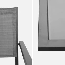 Table De Jardin Aluminium Et Textilène, 8 Chaises Empilables Couleur : Anthracite / Gris 15 Table De Jardin Aluminium Et Textilène, 8 Chaises Empilables Couleur : Anthracite / Gris -Sweeek af180r8at 645206fc5c4584cd77f20589d6c631d4