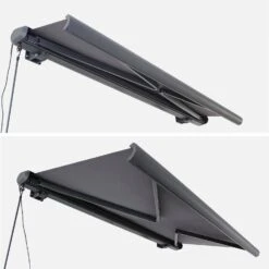 Store Banne électrique 3x2,5m Couleur : Gris -Sweeek awa3x25fcgy 7bb006c8c5643be74af52df14bbfaba5