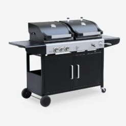 Barbecue Gaz 3 En 1, 3 Brûleurs Dont 1 Feu Latéral -Sweeek bbq2302in1sb cfda9d516de93a670dd0f55e6a84875f