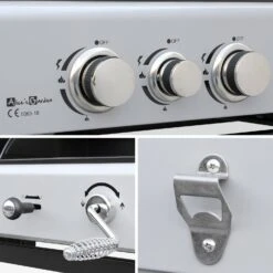 Barbecue Gaz 3 En 1, 3 Brûleurs Dont 1 Feu Latéral -Sweeek bbq2302in1sb e496fb46423cece1086fec0e6fa86673