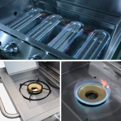 Barbecue Gaz 5 Brûleurs Dont 1 Feu Latéral Couleur : Noir -Sweeek bbq3594bk 9274e556dc22248fe4c91a46f4cda530