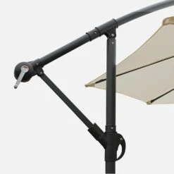 Parasol Déporté Rond Ø300cm Couleur : Ecru -Sweeek bu300ecru f252327ac704331cbb356e334702958e