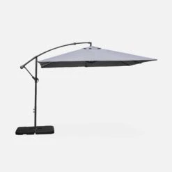 Parasol Déporté Carré 3x3m Couleur : Gris 10 Parasol Déporté Carré 3x3m Couleur : Gris -Sweeek bu3x3gy e05993ab733355841716855742ead8b2