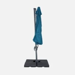 Parasol Déporté Rond Ø 350cm Couleur : Bleu Canard -Sweeek cdukd350bd 38b9b8999dfc9887e7b01925dd2a9aa1