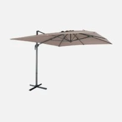 Parasol Déporté Rectangulaire 3x4m Couleur : Taupe 11 Parasol Déporté Rectangulaire 3x4m Couleur : Taupe -Sweeek cdukd3x4bn 2f6860b7b02c8626bbd37fcf94e67d14