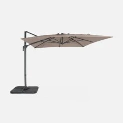 Parasol Déporté Rectangulaire 3x4m Couleur : Taupe 13 Parasol Déporté Rectangulaire 3x4m Couleur : Taupe -Sweeek cdukd3x4bn cd17f513d9f2ab61100a3895a5894713