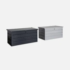 Coffre De Jardin En Métal 385L Couleur : Anthracite -Sweeek cjm800at eff869a135db75607e609c1866338dab