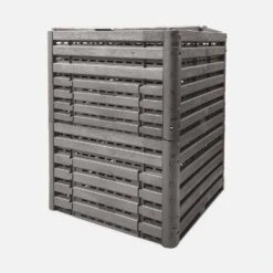 Lot De 2 Composteurs De Jardin Noirs, Plastique Recyclé, Double Ouverture, 400L -Sweeek compwd400lbkx2 b79f4e37961391bce91012e3c1fefb4e