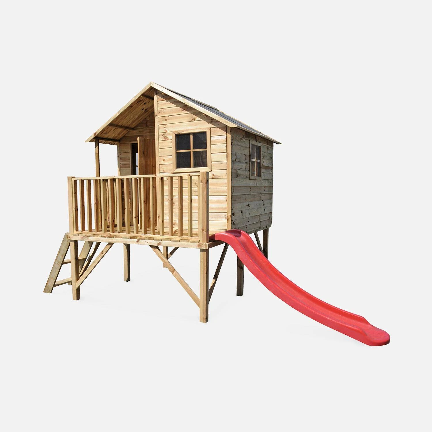 Cabane Enfant Bois FSC Sur Pilotis 3.8m² 4 Cabane Enfant Bois FSC Sur Pilotis 3.8m² – Image 2
