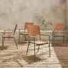 Chaise De Jardin Bois Et Aluminium, Empilables (lot De 4) 2 Chaise De Jardin Bois Et Aluminium, Empilables (lot De 4) -Sweeek ecarmseggyx4 e704bda669b9c0658dc47830e669f206