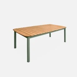 Table De Jardin Extensible Bois Et Métal 6 à 8 Places 14 Table De Jardin Extensible Bois Et Métal 6 à 8 Places -Sweeek ecxtp190seggy 260a6d4659d4209eda5f9bf4fb3ccb6c