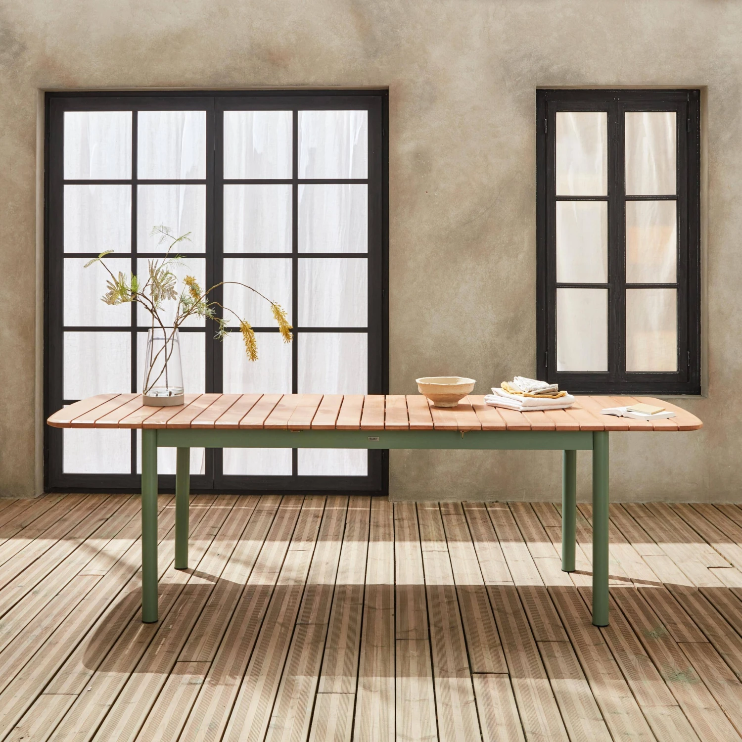 Table De Jardin Extensible Bois Et Métal 6 à 8 Places 3 Table De Jardin Extensible Bois Et Métal 6 à 8 Places