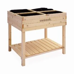 Carré Potager Sur Pieds En Bois Et Serre 80x60x109cm 12 Carré Potager Sur Pieds En Bois Et Serre 80x60x109cm -Sweeek ghmini109 75c6aca9b8e979f652a74842ab1f7094