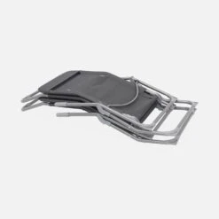 Bain De Soleil Textilène Pliant Avec 2 Positions (lot De 2) Couleur : Anthracite -Sweeek glidx2at 11e91008104fe97f44148d6ff3e52293