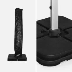 Parasol Déporté Carré 4x4m Couleur : Anthracite 11 Parasol Déporté Carré 4x4m Couleur : Anthracite -Sweeek hdu4x4dkgy ae21fc853dd508055ef25f68f36c7c5a