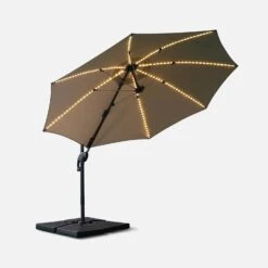 Parasol LED Déporté Rond 3m 12 Parasol LED Déporté Rond 3m -Sweeek hufibled300bg a05f9cca258b3016a44c35651703ca10