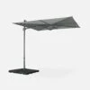 Parasol Déporté Carré 2,5x2,5m 2 Parasol Déporté Carré 2,5x2,5m -Sweeek huflat25x25gy 939f915605013f871f376906f48b60ef