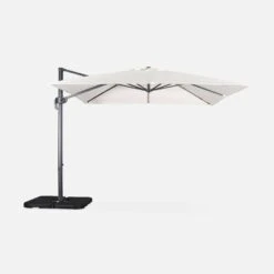 Parasol Déporté Carré 3x3m Couleur : Ecru 14 Parasol Déporté Carré 3x3m Couleur : Ecru -Sweeek hukd3x3ecru 25b2469a289275cb879d3204108b16de