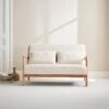 Banquette Scandinave 2 Places En Bois Et Tissu Bouclette 2 Banquette Scandinave 2 Places En Bois Et Tissu Bouclette -Sweeek iacsca2boucl 0524d7158652d4b191243b5de42b315a