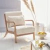 Fauteuil Scandinave En Bois Et Tissu Bouclette 2 Fauteuil Scandinave En Bois Et Tissu Bouclette -Sweeek iacscaboucl 10db762df00506be94fb60a1ecdb3089