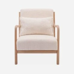 Fauteuil Scandinave En Bois Et Tissu Bouclette Texturée 7 Fauteuil Scandinave En Bois Et Tissu Bouclette Texturée -Sweeek iacscachbc 038b986b1a3cd27210386ff000138fba