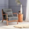Fauteuil Design En Bois Et Tissu Couleur : Gris Foncé 1 Fauteuil Design En Bois Et Tissu Couleur : Gris Foncé -Sweeek iacscadkgy 21f140d52bdc58addeac7d1a8da99848