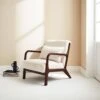 Fauteuil Scandinave Bouclette Et Bois D'hévéa Teinté Wengé 1 Fauteuil Scandinave Bouclette Et Bois D'hévéa Teinté Wengé -Sweeek iacscadwlboucl 4cdd6fa4c75e0c94cc72b2b2af455af4