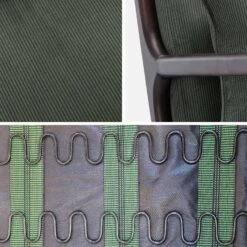 Fauteuil Scandinave Velours Côtelé Et Bois D'hévéa Wengé -Sweeek iacscadwlcrgre a7f496b4e1a9e5d50b30194c1aacc942