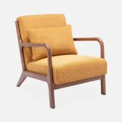 Fauteuil Scandinave Velours Côtelé Et Bois D'hévéa Noyer Clair 10 Fauteuil Scandinave Velours Côtelé Et Bois D'hévéa Noyer Clair -Sweeek iacscalwlcrocr f6be4841cab1e7f95275adb2d30f8f0d