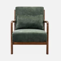 Fauteuil Scandinave Velours Et Bois D'hévéa Teinté Noyer Clair Couleur : Kaki 7 Fauteuil Scandinave Velours Et Bois D'hévéa Teinté Noyer Clair Couleur : Kaki -Sweeek iacscalwlvvkak 602488e7392f97f8efeedfd9a0a34a8b