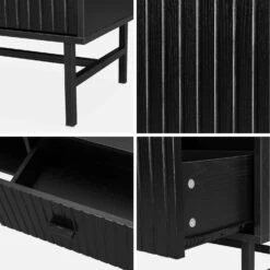 Table Basse Effet Bois Rainuré Noir 17 Table Basse Effet Bois Rainuré Noir -Sweeek ibazcoftable 26b12422a217779f74631e1c44ee0a93