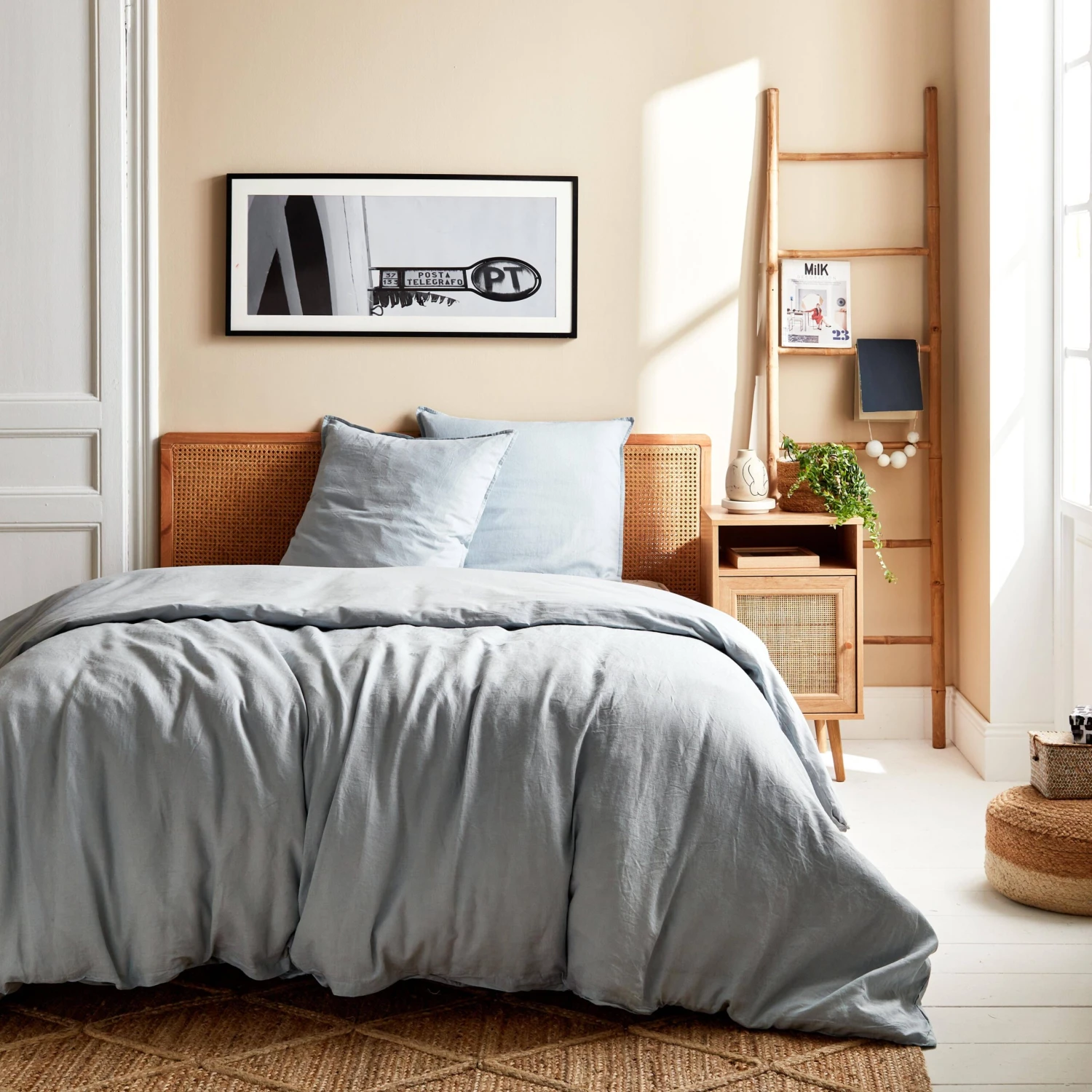 Parure De Lit 2 Places Coton Lin Lavé Gris 3 Parure De Lit 2 Places Coton Lin Lavé Gris