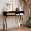 Console Scandinave Effet Bois Et Cannage Couleur : Noir 2 Console Scandinave Effet Bois Et Cannage Couleur : Noir -Sweeek iboconsolebk 6c09a8bf326729554d6fb7eebb57ab21