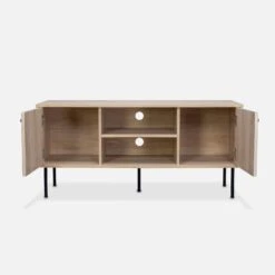 Meuble TV Décor Bois Rainuré 120 Cm 14 Meuble TV Décor Bois Rainuré 120 Cm -Sweeek ibragtvstand 7b0a17d58418f869f3a6920f951fa3be