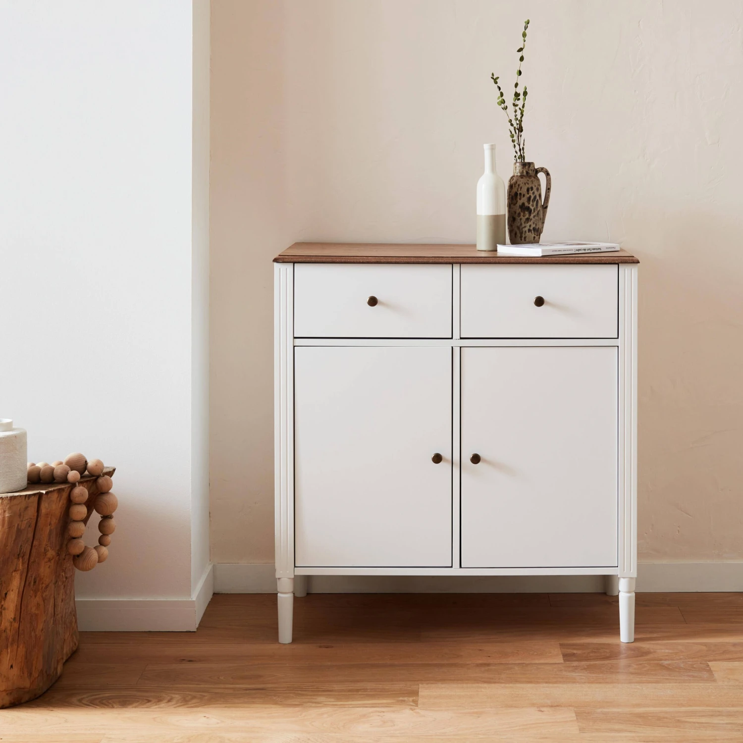 Buffet Placage Bois De Frêne 2 Tiroirs Et 2 Portes 3 Buffet Placage Bois De Frêne 2 Tiroirs Et 2 Portes