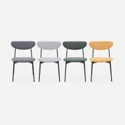 Chaise Scandinave Pieds Acier (lot De 4) Couleur : Gris Foncé 17 Chaise Scandinave Pieds Acier (lot De 4) Couleur : Gris Foncé -Sweeek ichairartx4dg cca17cae2d983a693e08e694e0de972c