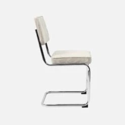 Chaise Cantilever Velours Côtelé (lot De 2) Couleur : Grège -Sweeek ichrmjcrgyx2 f69f244c86245781425c905e14aa0540