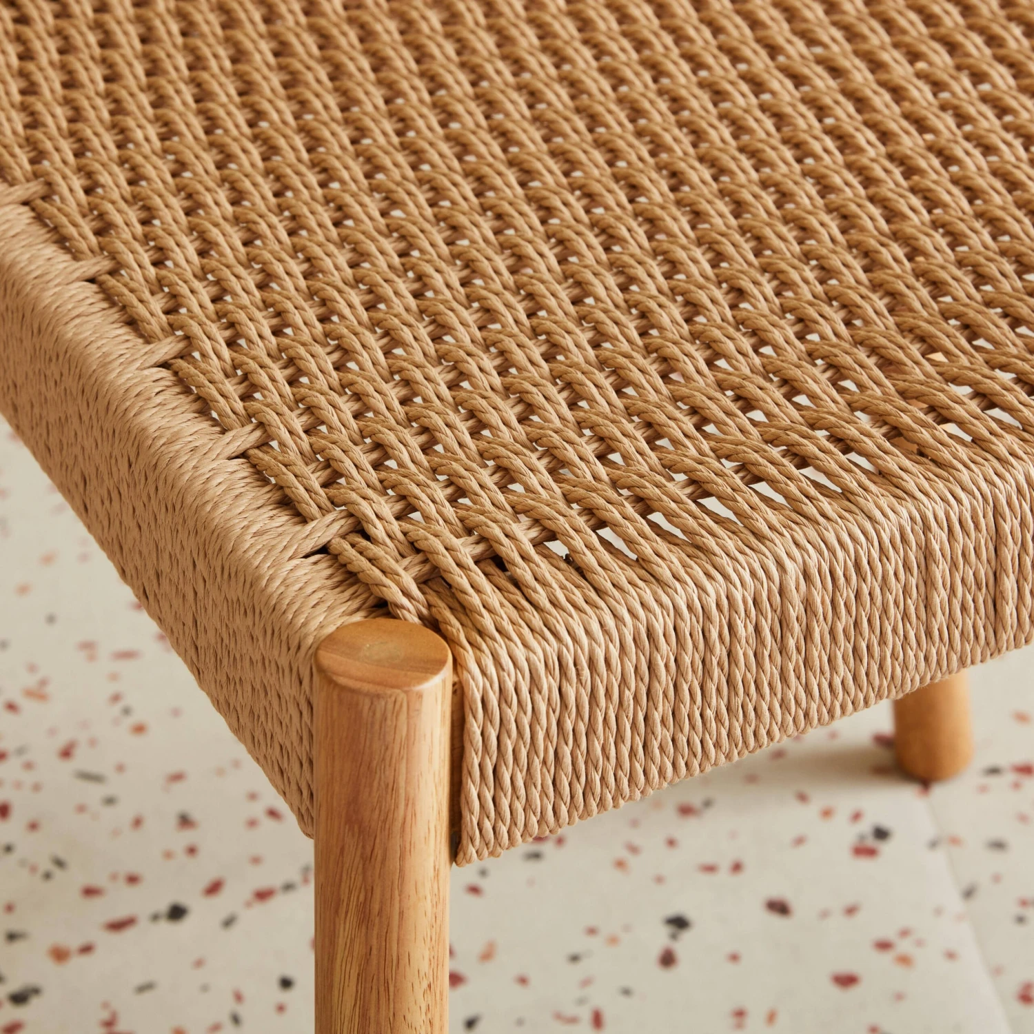 Chaise Bois Et Cordage (lot De 2) Couleur : Naturel 5 Chaise Bois Et Cordage (lot De 2) Couleur : Naturel – Image 3