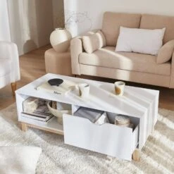 Table Basse Effet Bois Pieds Bois 1 Tiroir 8 Table Basse Effet Bois Pieds Bois 1 Tiroir -Sweeek ifkcoftable 9f2acab568c26151a365d7130f296399