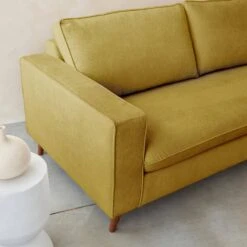 Canapé Lit Convertible 3 Places Avec Matelas 12cm - Fabriqué En France Couleur : Moutarde -Sweeek igusbedsofacur 3a47678985557ff8d89d6e01b7a85c3b