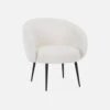 Fauteuil Cosy Design En Bouclette Et Métal -Sweeek ihimarmchrbcl 04d5bb8cfaaa0560c2f3f1b5809a1836