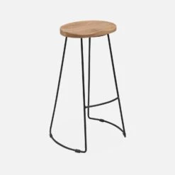 Tabouret De Bar Bois De Manguier Et Acier, Repose Pieds, 75cm (lot De 2) Couleur : Naturel 12 Tabouret De Bar Bois De Manguier Et Acier, Repose Pieds, 75cm (lot De 2) Couleur : Naturel -Sweeek ijabst75x2oak c4ee0cf02dbdad941bb68ae1977beef9