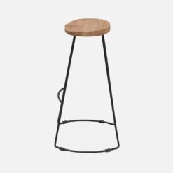 Tabouret De Bar Bois De Manguier Et Acier, Repose Pieds, 75cm (lot De 2) Couleur : Naturel 13 Tabouret De Bar Bois De Manguier Et Acier, Repose Pieds, 75cm (lot De 2) Couleur : Naturel -Sweeek ijabst75x2oak e37b95a92e57157ee6528f42694428cf